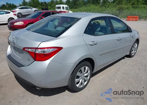 2016 Toyota Corolla Le z USA, uszkodzony, nr VIN 2T1BURHE0GC644518